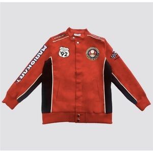 Men’s Super Mario Brothers Mario Kart Red Racing Jacket Canvas NEW